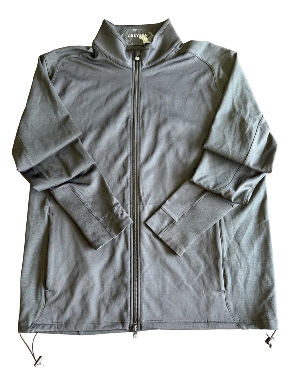 Greyson Full Zip Jacket XL Black Shepherd Golf Tennis Athleisure Quiet Luxury